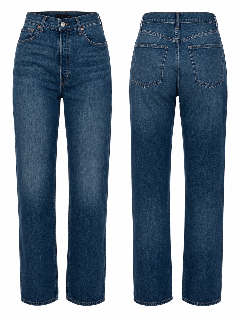 Alex Mill Women's Straight Leg Jeans in Dark Blue Denim